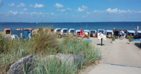 Strandkorbkulisse am Ostseestrand